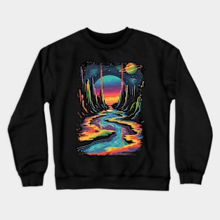 Psychedelic Space Crewneck Sweatshirt